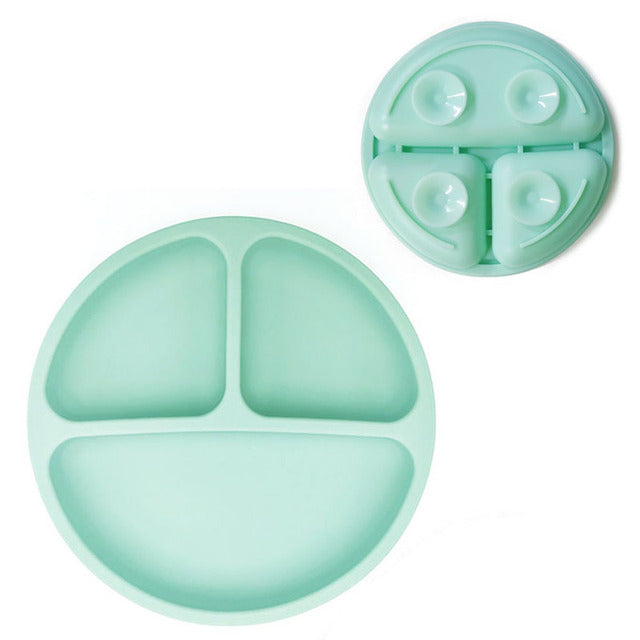 Cute Cartoon Silicone Suction Plate for Kids Feeding