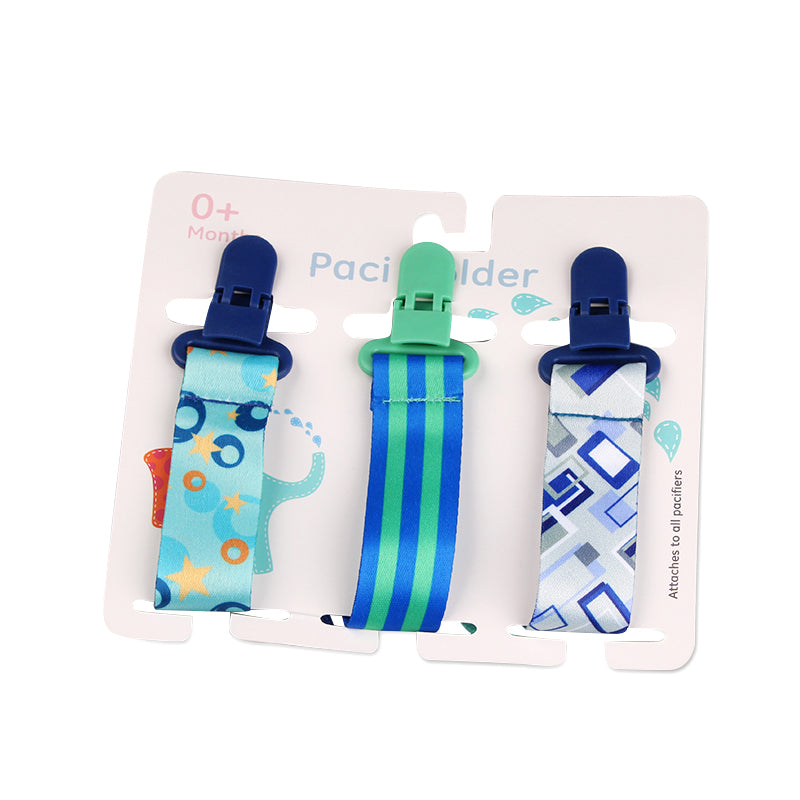 Cartoon Pattern Baby Pacifier Teether Pack of Three